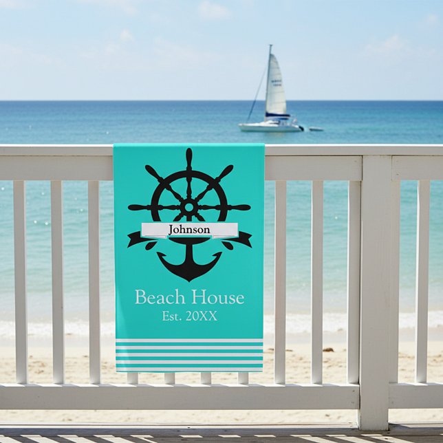 Maßgeschneiderte Streifen mit weißem Streifen und  Strandtuch (Von Creator hochgeladen)