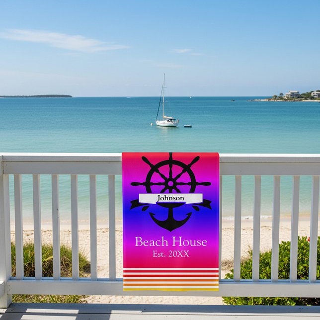 Maßgeschneiderte Streifen mit weißem Streifen und  Strandtuch (Von Creator hochgeladen)