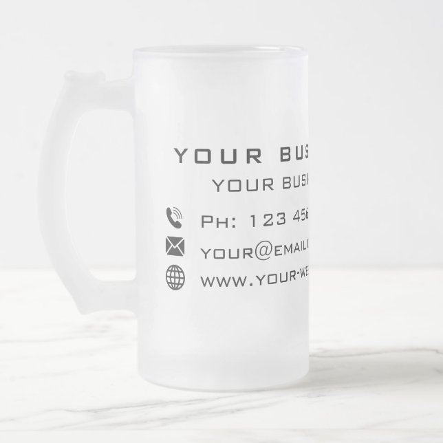 Maßgeschneiderte Tasse für Mattierte Glasbiergesch (Links)
