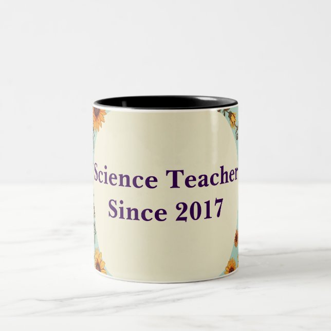 Maßgeschneiderte Tasse für zwei Töne Blumenkaffee (Mittel)