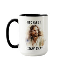 Maßgeschneiderte Tasse mit Jesus-Portrait - Ich ha