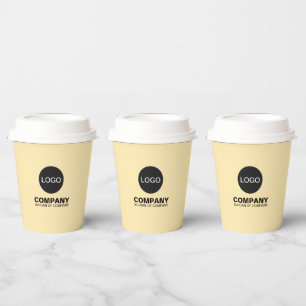 Maßgeschneiderte Tassen mit Deckeln (Logo & Name & Pappbecher
