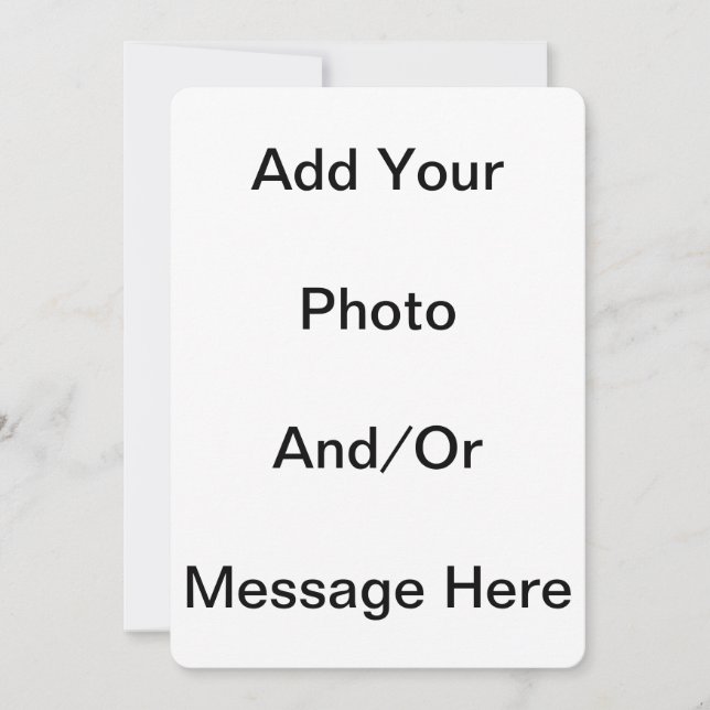 Maßgeschneiderte Template Blank 5 x 7 Basiskarten (Vorderseite)