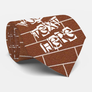 Maßgeschneiderte Text-Neck-Verbindung mit Brillenw Krawatte