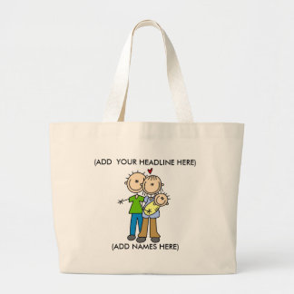 Maßgeschneiderte Tick-Family-Tasche Jumbo Stoffbeutel