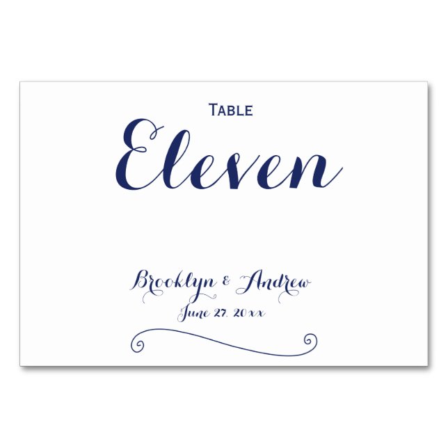 Maßgeschneiderte Tischnummern für Hochzeiten in We (Vorderseite)