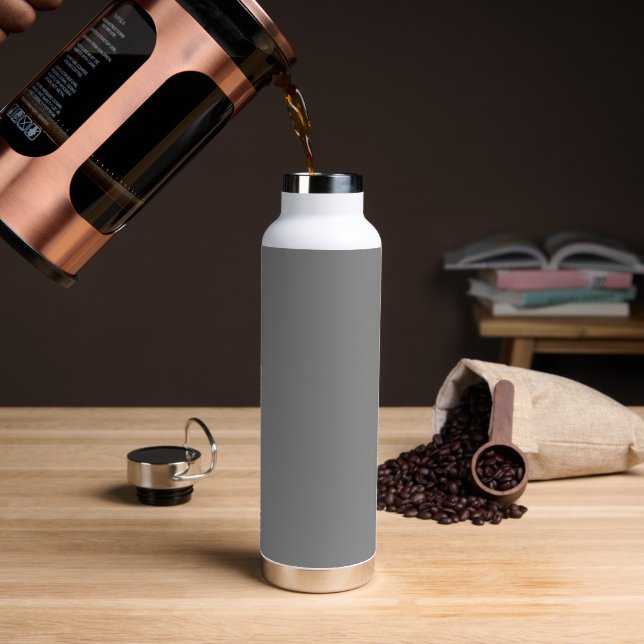 Maßgeschneiderte Titan-Graue Flasche (Kaffee)