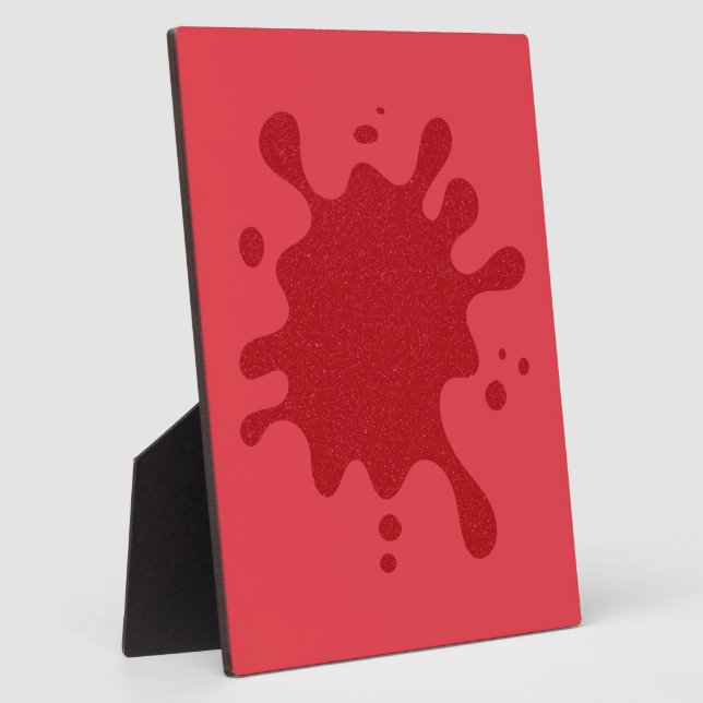 Maßgeschneiderte Tomato Red Splash Plaque Fotoplatte (Seite)