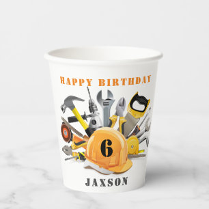 Maßgeschneiderte Tools Kleine Handyman Geburtstag Pappbecher