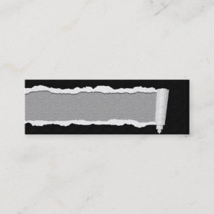 Maßgeschneiderte Torn Paper Unisex Business Cards Mini Visitenkarte