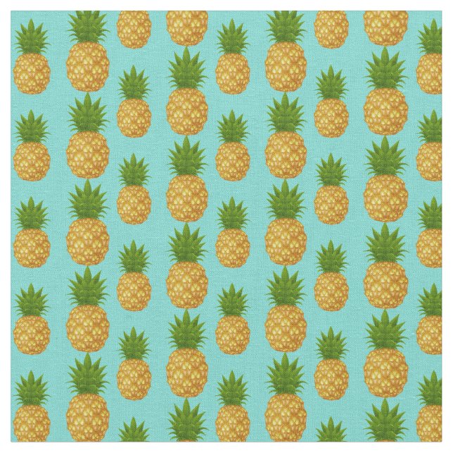Maßgeschneiderte, tropische Ananas Stoff (Nahaufnahme)