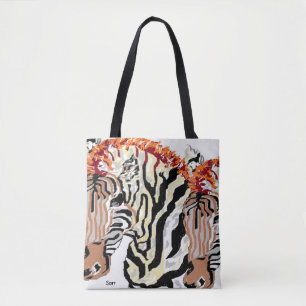 Maßgeschneiderte Überdrucktasche/Zebras