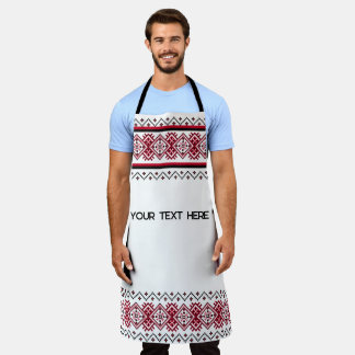 Maßgeschneiderte ukrainische Stickerei-Schürze Schürze
