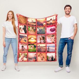 Maßgeschneiderte Umhüllung mit Liebe Fleecedecke