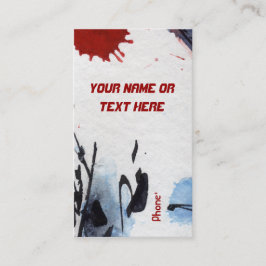 Maßgeschneiderte, ungewöhnliche Abstrakte Visitenk Visitenkarte
