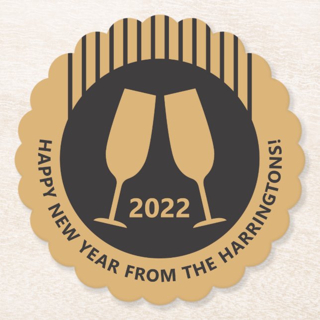 Maßgeschneiderte Untersetzer für Champagner (Vorderseite)