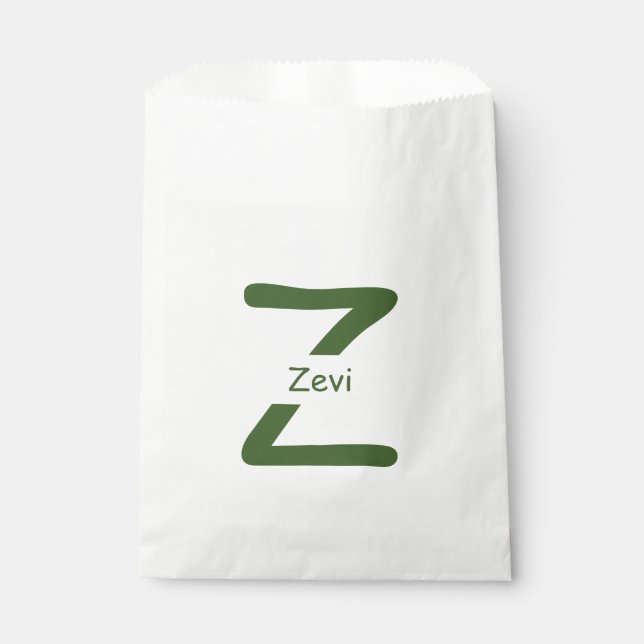 Maßgeschneiderte Upsherin Gastgeschenk Bag Geschenktütchen (Vorderseite)