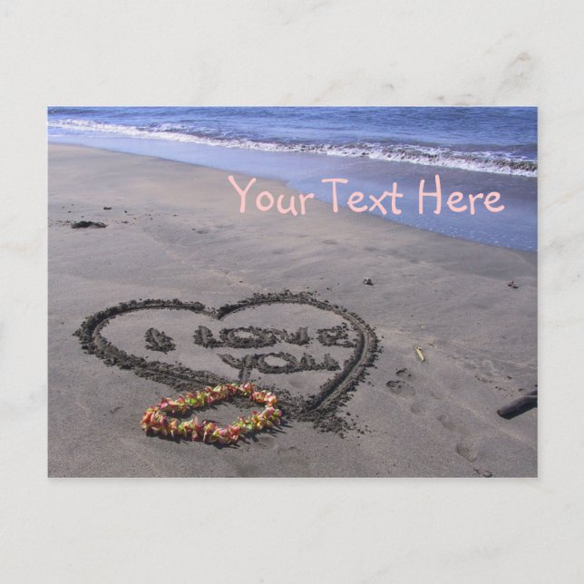 Maßgeschneiderte Valentine Feiertagspostkarte (Vorderseite)