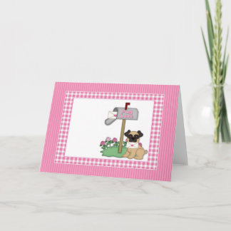 Maßgeschneiderte Valentinkarten für Mops, Fotokart Feiertagskarte