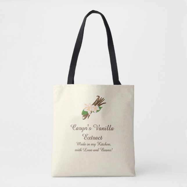 Maßgeschneiderte Vanilla Extract Tote Tasche (Vorderseite)