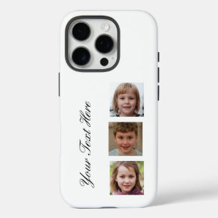 Maßgeschneiderte vertikale 3-Foto-Lösung iPhone 16 Pro Hülle