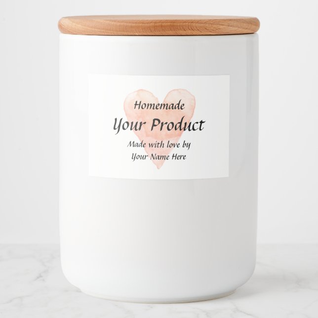 Maßgeschneiderte Vintage Dosendeckeljar Lebensmitteletikett (Vorderseite)