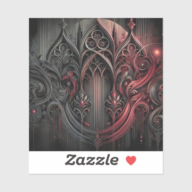 Maßgeschneiderte Vinyl Sticker - Gothic Black and  (Blatt)