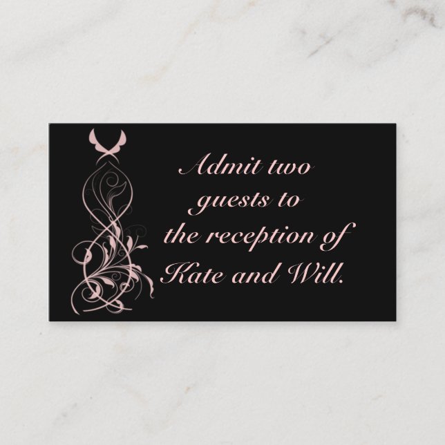 Maßgeschneiderte Visitenkarten Begleitkarte (Vorderseite)