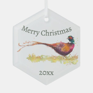Maßgeschneiderte Wasserfarbenbläser, Vogeltier Ornament Aus Glas