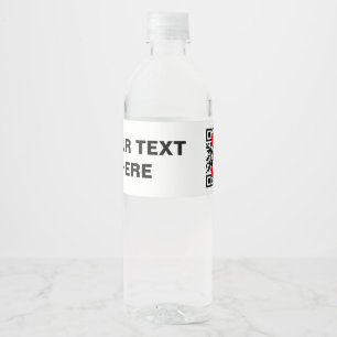 Maßgeschneiderte Wasserflaschen-Etiketten (Set von Wasserflaschenetikett