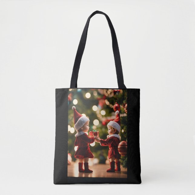 Maßgeschneiderte Weihnachts-Foto-Designtasche (Vorderseite)
