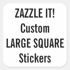 Maßgeschneiderte Weihnachts-SQUARE-Sticker Leere T Quadratischer Aufkleber