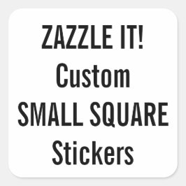 Maßgeschneiderte Weihnachts-SQUARE-Sticker Leere T Quadratischer Aufkleber