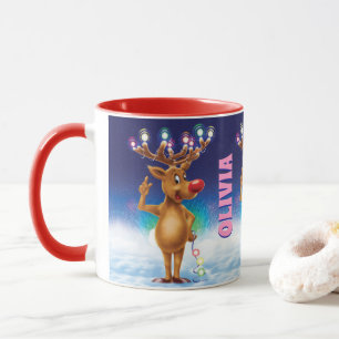 Maßgeschneiderte Weihnachts-Tasse, Rudolph und Lic Tasse