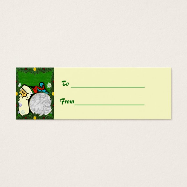 Maßgeschneiderte Weihnachtsgeschenkmarke (Vorderseite)