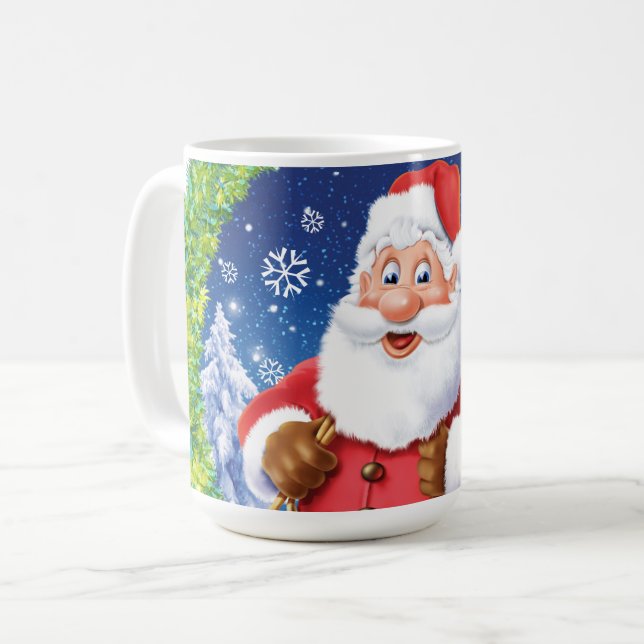 Maßgeschneiderte Weihnachtskaffee-Tasse, Weihnacht Kaffeetasse (Vorderseite Links)