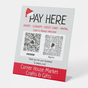 Maßgeschneiderte Weihnachtskunst Ideen bezahlen hi Sockelschild