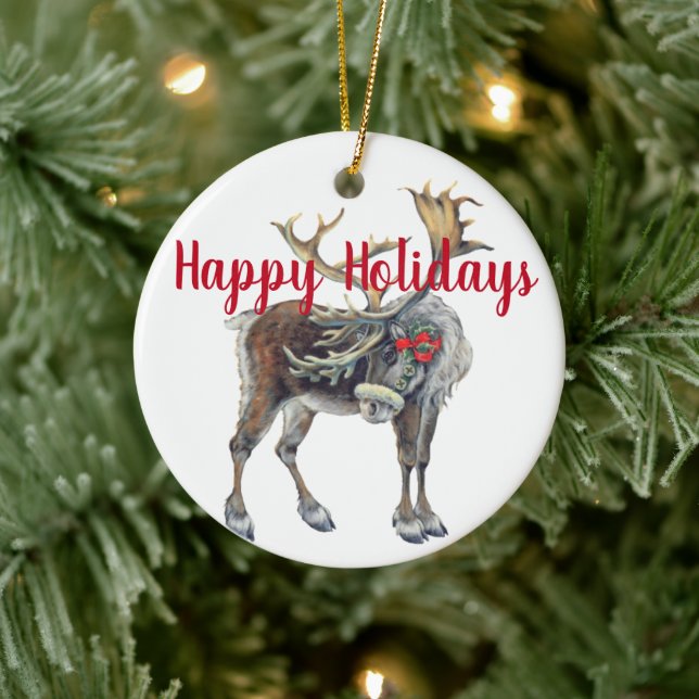 Maßgeschneiderte Weihnachtssohle Keramik Ornament (Baum)