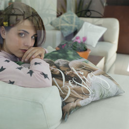 Maßgeschneiderte Weißkalligraphie-Bestien, Foto un Kissen