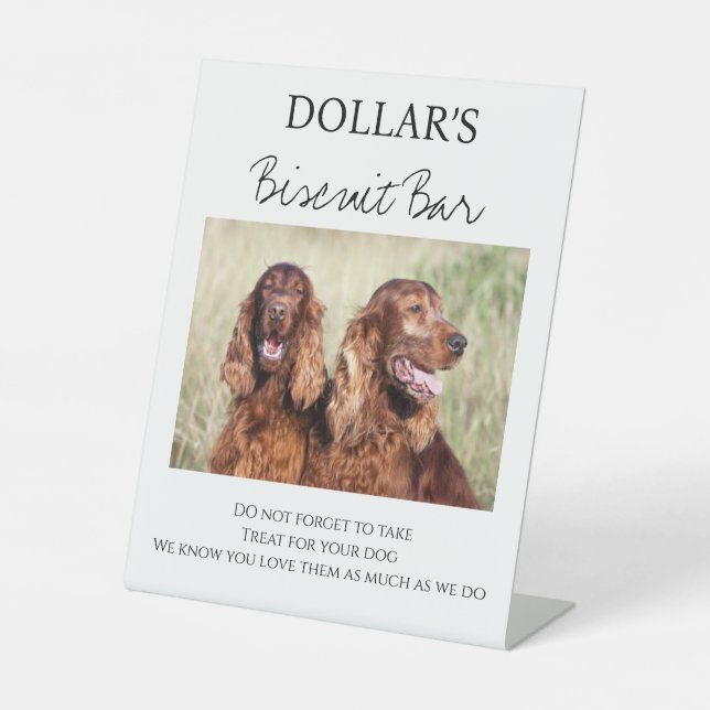 Maßgeschneiderte wir für Begleiter Hochzeitskeks B Sockelschild (Vorderseite)