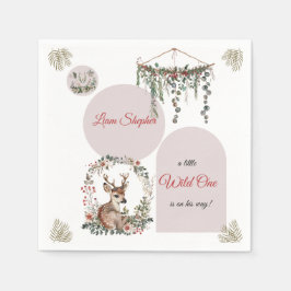 Maßgeschneiderte Woodland-Themenwelt Kinderdusche Serviette