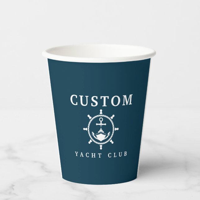 Maßgeschneiderte Yacht-Cups, maßgeschneidertes Yac Pappbecher (Vorderseite)