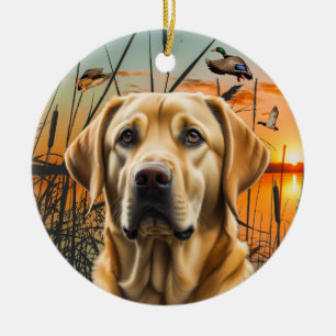 Maßgeschneiderte Yellow Labrador Ornament