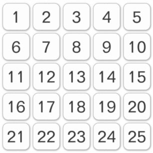 Maßgeschneiderte Zahlenklammern Aufkleber