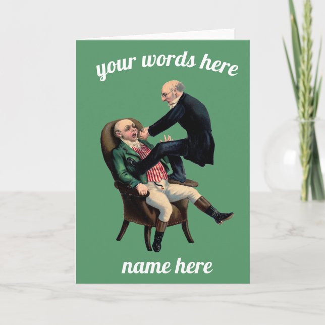 Maßgeschneiderte Zahnarztkarte Karte (Vorderseite)