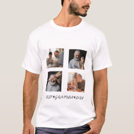 Maßgeschneiderte zeitgenössische 4-Foto "Beste Opa T-Shirt