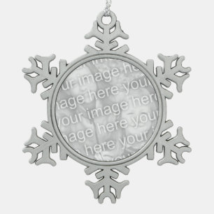 Maßgeschneiderte Zinnschneeflocke Schneeflocken Zinn-Ornament