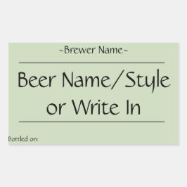 Maßgeschneiderte Zuhause Brew Beer Flasche Labels  Rechteckiger Aufkleber
