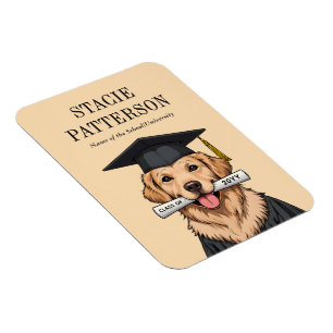 Maßgeschneiderter Abschluss Niedlich Golden Retrie Magnet