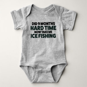 Maßgeschneiderter Baby Ice Fishing Bodysuit T Shir Baby Strampler
